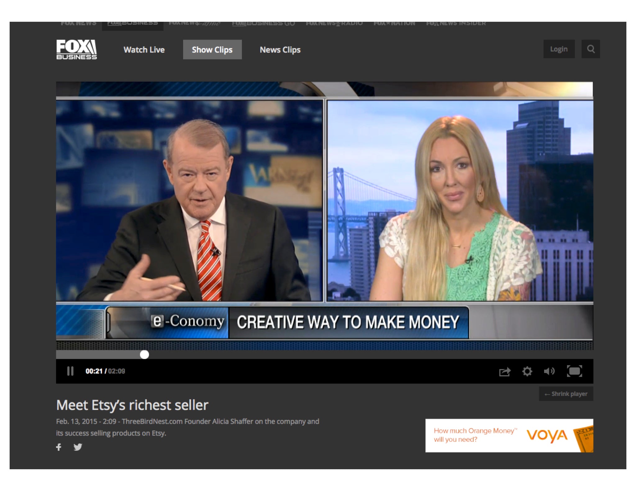 ETSY's Richest Seller Alicia Shaffer Talks Creative Ways to Make Money on FOX NEWS